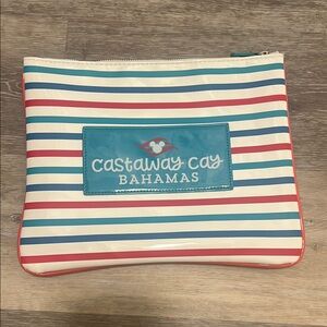 Disney Red and Blue Cosmetic Case with Stripes